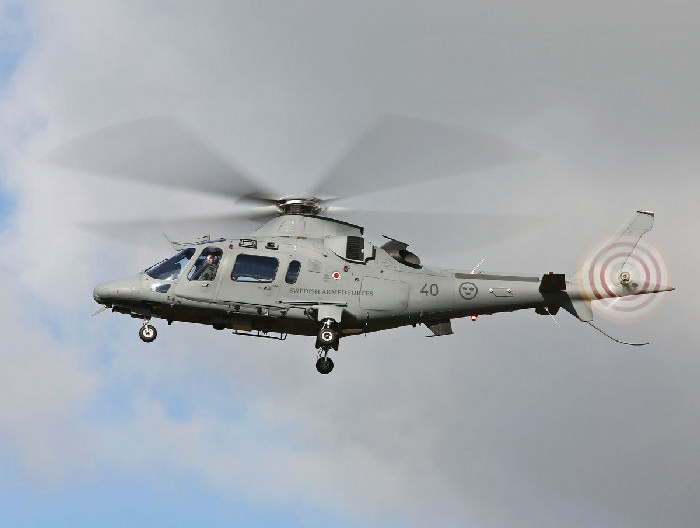 Under EU:s gemensamma insatser mot pirater i Adenviken medverkade Helikopterflottiljen i flera omgångar med fartygsbaserade HKP 15 under Operation Atalanta. Foto: Gunnar Åkerberg.
