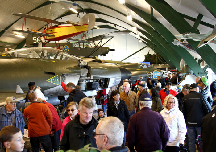 F11 museum på Skavsta - Sveriges flygspaningsmuseum. Foto: Gunnar Åkerberg.