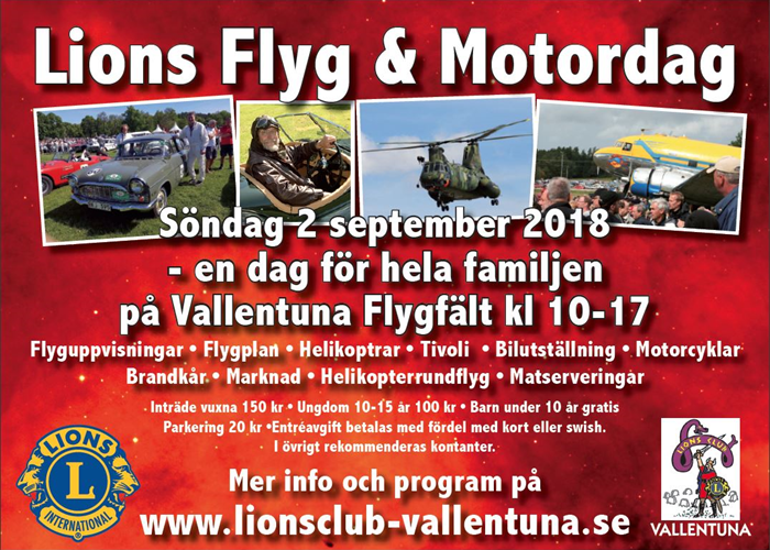 Vallentuna Flyg- och motordag 2018