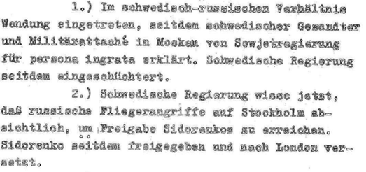 Ambassadör Blüchers telegram