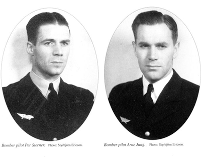 Piloter Per Sterner och Arne Jung