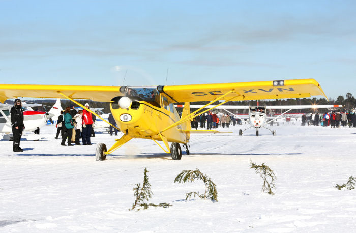 Rättviks is fly-in 2013 var en riktig succé med fint väder som lockade många besökande flygplan samt åskådare. Foto: Gunnar Åkerberg