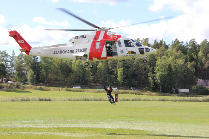 Räddningshelikopter. Foto: Hans Groby.